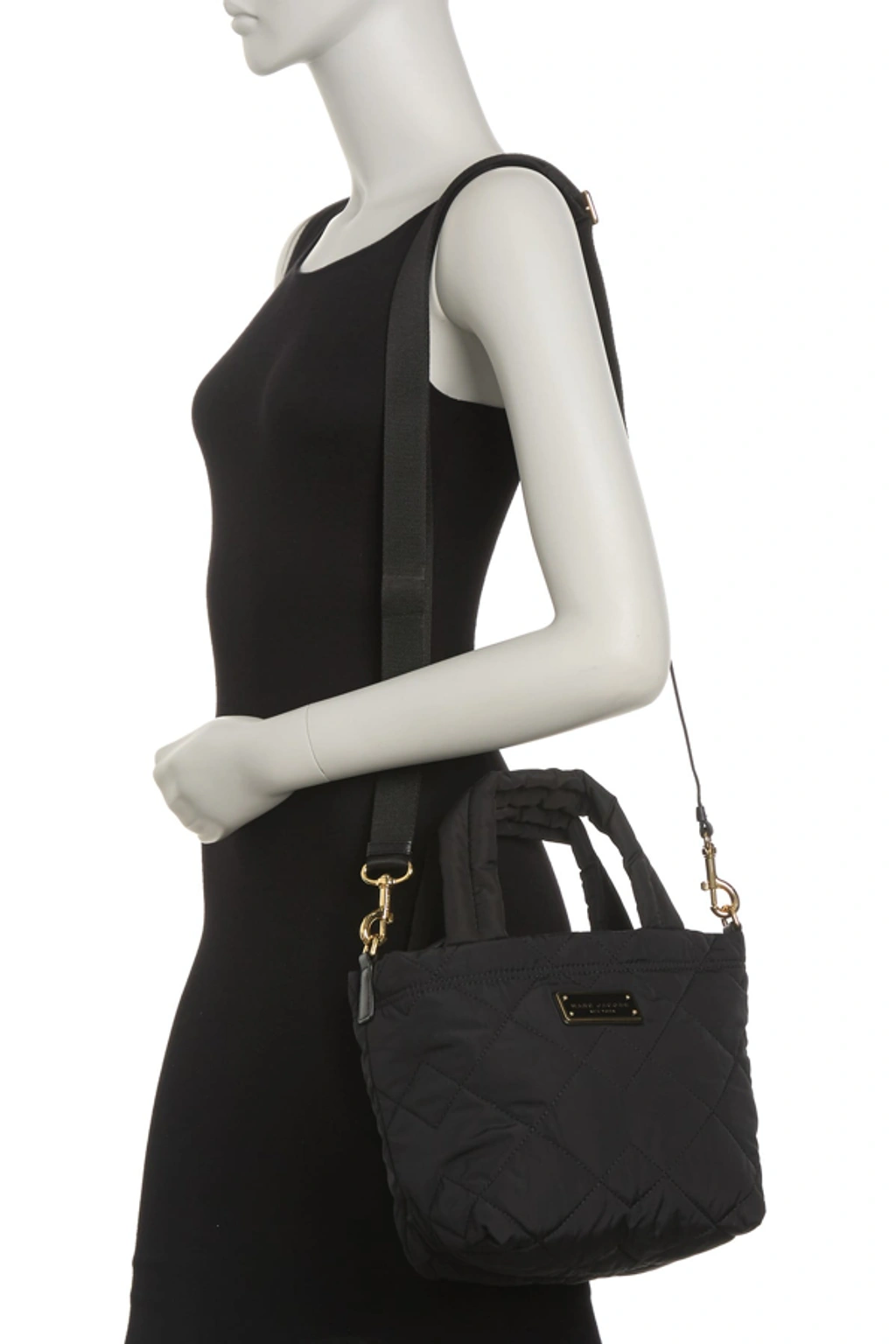 定番★Marc Jacobs★Quilted Nylon Mini Tote M0016681 Buy Marc Jacobs Quilted Nylon Mini Tote Bag in Black