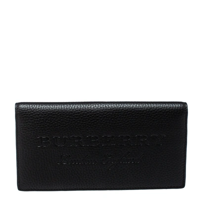Pre-owned Burberry Black Leather Hastings Bifold Wallet