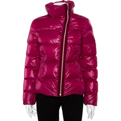 Pre-owned Moncler Purple Synthetic Puffer Down Ilay Jacket S