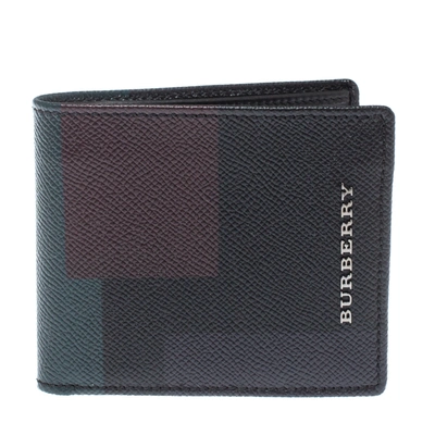 Pre-owned Burberry Multicolor Leather Bifold Wallet