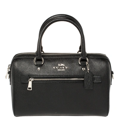 Pre-owned Coach Black Leather Rowan Satchel