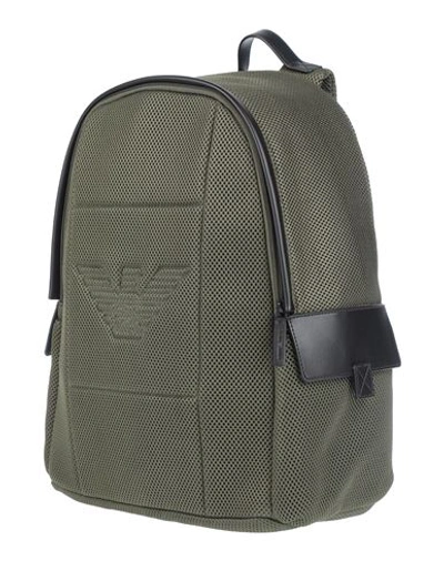 Emporio Armani Backpacks In Military Green