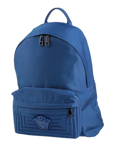 Versace Backpacks & Fanny Packs In Bright Blue