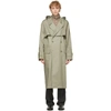 LEMAIRE GREY TECHNICAL TRENCH COAT