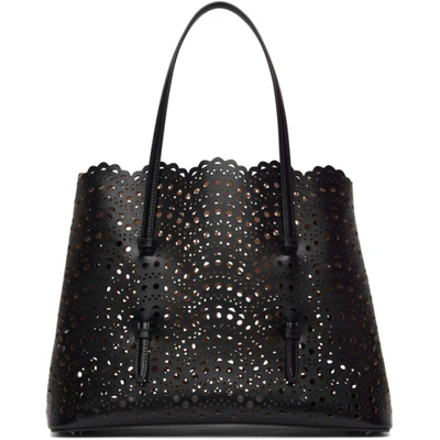 Alaïa Black Vienne Vague Mina 32 Tote In 999 Black