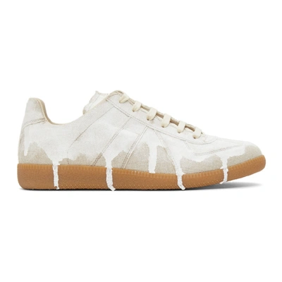 Maison Margiela Beige White-out Replica Sneakers