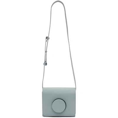 Lemaire Blue Camera Bag In 709 Dusty Sky Blue