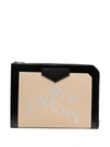 GIVENCHY LOGO-PRINT CLUTCH BAG