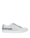 Lanvin Logo Print Low-top Sneakers In Light Grey