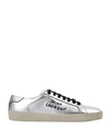 Saint Laurent Silver Used-look Court Classic Sl/06 Sneakers In Silver