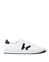 Kenzo Men's Kourt Leather Low-top Sneakers In White