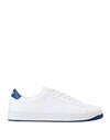 Kenzo Sneakers Kourt Lace Up In White Leather In White