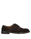 Doucal's Lace-up Shoes In Dark Brown