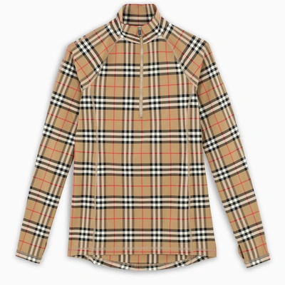 Burberry Beige Vintage Check Vilan Skin Top