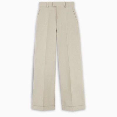 Bottega Veneta Sand Palazzo Trousers In Beige