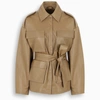 REMAIN BIRGER CHRISTENSEN CAMEL EILERA LEATHER JACKET,RM087LE-I-REMAI-17-1224