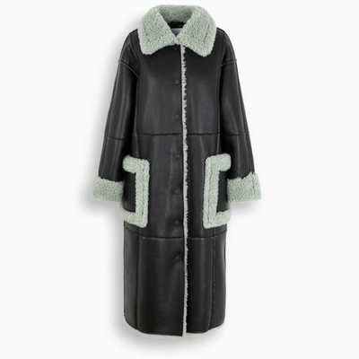 Stand Studio Black/mint Mandy Coat