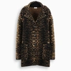 SAINT LAURENT LEOPARD PRINT WOOL COAT,633418YARC2-H-YSL-1262