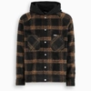 REPRESENT CHECKED HOODED OVERSHIRT,M06026WO-H-REPRE-015