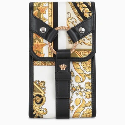 Versace Bondage Barocco Mosaic Print Mobile Phone Holder In Multicolor