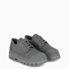 PRADA GREY HAIL LACE-UP SHOES,2EG327000W08-I-PRADA-F0480