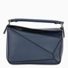 Loewe Puzzle Small Leather Cross-body Bag In Blue