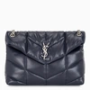 SAINT LAURENT BLUE/SILVER MEDIUM LOULOU PUFFER BAG,5774751EL00-I-YSL-4147