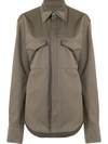 DION LEE BELTED UTILITY SHIRT