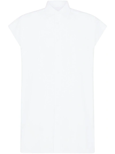 Dolce & Gabbana Cap-sleeve Shirt In White