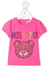 MOSCHINO TEDDY BEAR 晶饰图案T恤