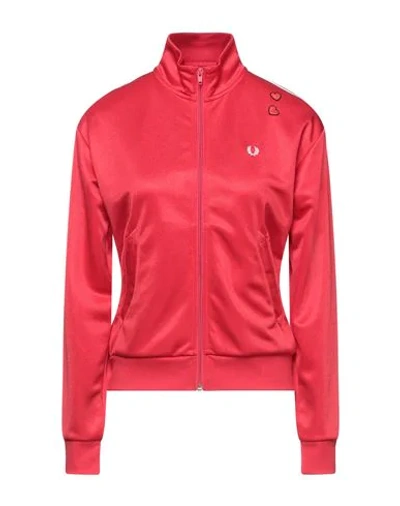 Fred Perry Sweatshirts In Red