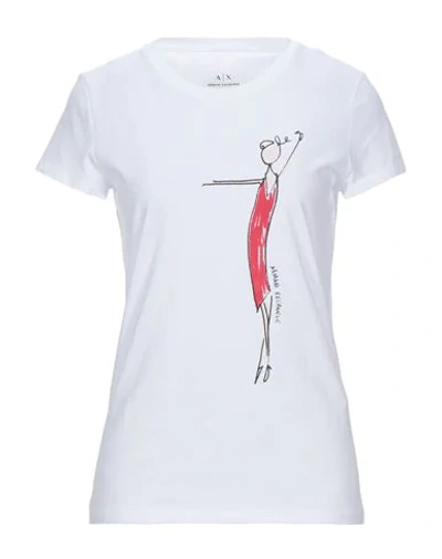 Armani Exchange T-shirts In White