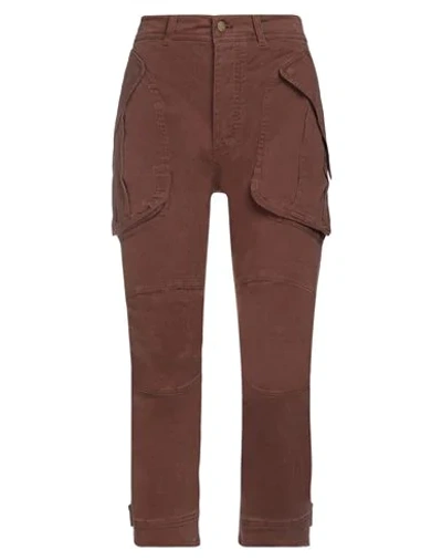 Replay Cropped Pants In Cocoa