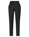 Dolce & Gabbana Woman Pants Black Size 10 Polyester, Cotton, Silk, Metallic Polyester In Black