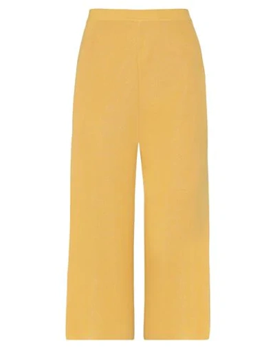 Gentryportofino Cropped Pants In Yellow