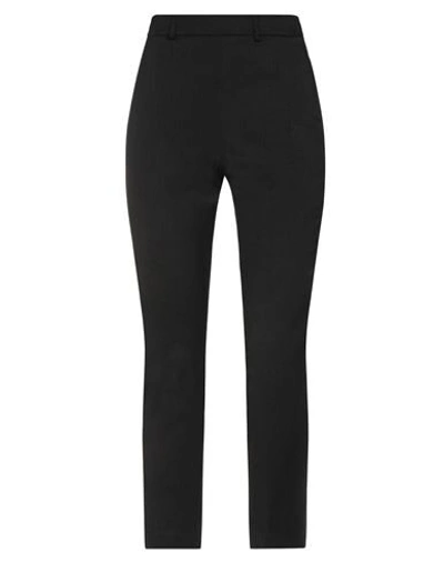 HANITA HANITA H COUTURE WOMAN PANTS BLACK SIZE 4 POLYESTER, NYLON, ELASTANE,13552069KX 6