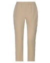 Blue Les Copains Pants In Beige