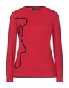Emporio Armani Sweaters In Red