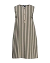 Woolrich Short Dresses In Khaki