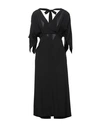 Semicouture 3/4 Length Dresses In Black