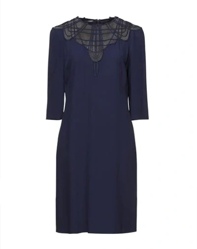 Alberta Ferretti Midi Dresses In Blue