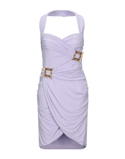 Moschino Short Dresses In Lilac