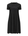Valentino Short Dresses In Black