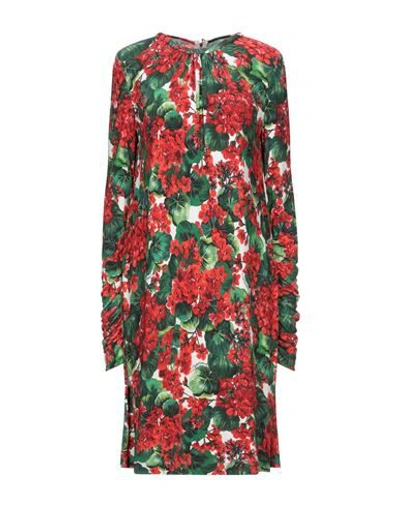 Dolce & Gabbana Midi Dresses In Red