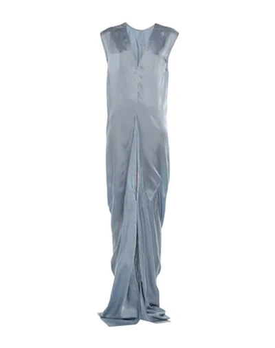 Rick Owens Long Dress In Slate Blue