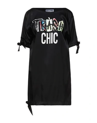 Moschino Short Dresses In Black