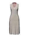 Giorgio Armani Midi Dresses In Grey