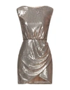 Liu •jo Short Dresses In Gold