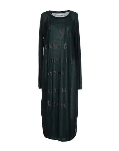 5preview 3/4 Length Dresses In Dark Green