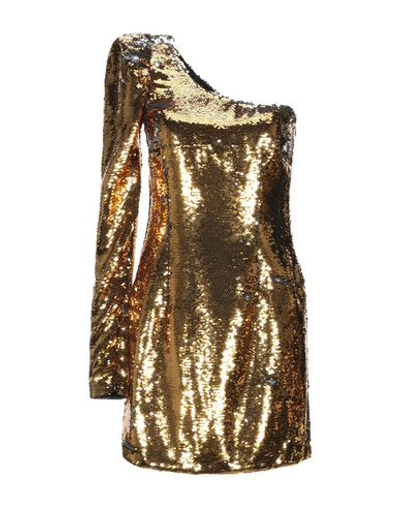 Amen Short Dresses In Gold